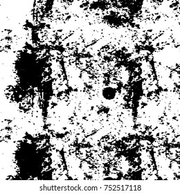 Grunge texture black and white. Vector monochrome texture. Vintage pattern from stains and cracks
