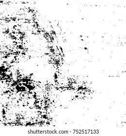 Grunge texture black and white. Vector monochrome texture. Vintage pattern from stains and cracks
