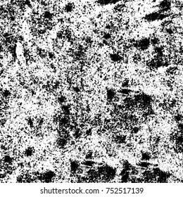 Grunge texture black and white. Vector monochrome texture. Vintage pattern from stains and cracks
