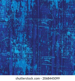 La textura gruesa es azul. Fondo de color abstracto. Plantilla vectorial de una placa de color rayado