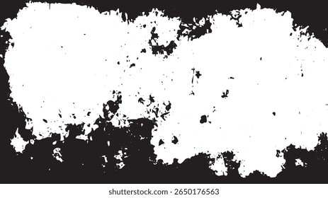 Grunge Texture Border with Distressed Edge Effect, High Contrast Urban Frame Overlay