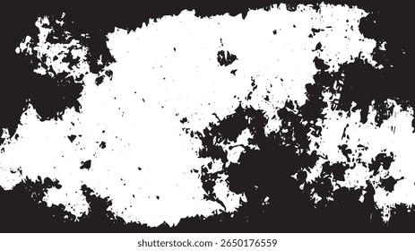 Grunge Texture Border with Dust and Ink Splatter for Vintage Overlay and Photo Masking