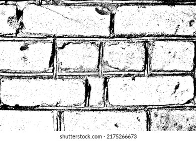 Textura gruesa de una pared de ladrillo de mampostería áspera. Fondo de ladrillo urbano. Ilustración vectorial. Plantilla de superposición.