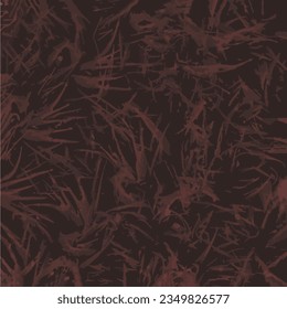 Grunge texture. Brown abstract vector background with paint strokes.