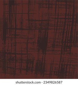 Grunge textura. Fondo vector abstracto marrón con trazos de pintura.