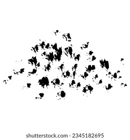 Grunge texture, brushstrokes with streaks,splashes,spots,dots,streaks.Abstract messy spots splatters of paint,watercolor overlay substrate design. Isolated.Vector illustration
