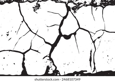 Grunge texture of close-up of worn and cracked concrete or asphalt surfaces.