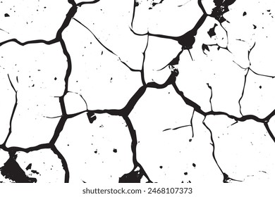 Grunge texture of close-up of worn and cracked concrete or asphalt surfaces.