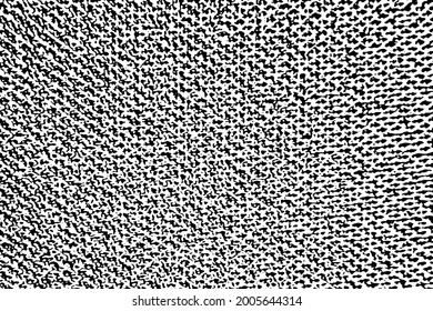 Grunge texture of coarse fabric. Overlay template. Vector illustration