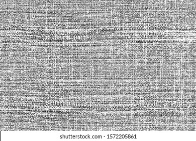 Grunge texture of coarse linen fabric.  Abstract background of natural linen fabric close-up. Smooth smooth burlap. Vector illustration. Overlay template.