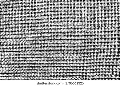 Grunge texture of coarse linen fabric. Abstract background of coarse burlap. Vector illustration. Overlay template.