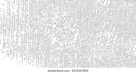 Grunge texture of coarse linen fabric. Burlap close-up. Vector illustration. Overlay template.