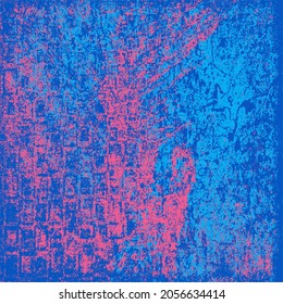 The grunge texture is colored. Multi-color abstract background