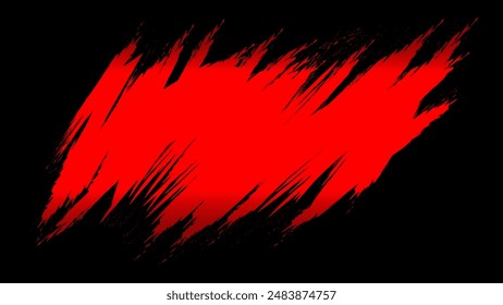 grunge texture cracked red color  with black background