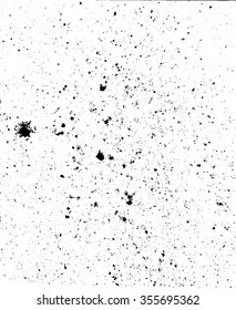Grunge texture created from black aquarelle. Vector