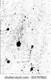 Grunge texture created from black aquarelle. Vector