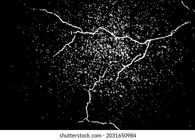 Grunge texture of a dark wall with cracks. Abstract background. Vector illustration. Overlay Template.