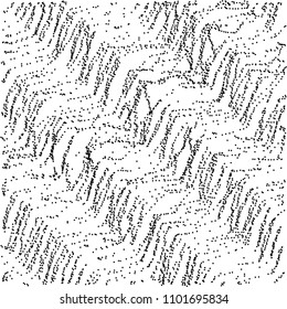 Grunge texture, diagonal stripes, black and white spotted background, halftone chaotic pattern, screen print distressed texture, stippling texture