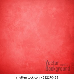 Grunge texture of a dilapidated wall in a red tone, vector