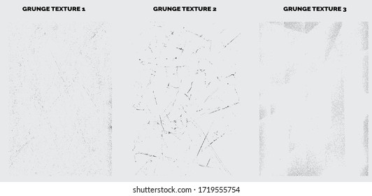 Grunge texture dirt banners set vinyl.  Retro black brush stroke template. Collection and set Black And White Urban Vector Texture Template. Dark Messy Dust Overlay Distress Background Noise And Grain