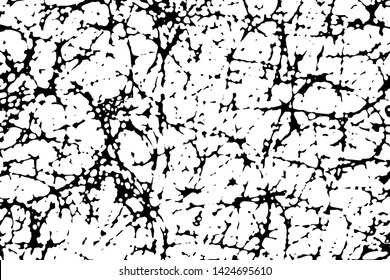 Grunge Textur von schmutziger, handgezeichnet Oberfläche. Einfarbiger Hintergrund von Doodles mit Flecken, Kratzern, Lärm und Gitter. Vorlage überlagern. Vektorillustration