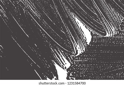 Grunge texture. Distress black grey rough trace. Authentic background. Noise dirty grunge texture. Magnetic artistic surface. Vector illustration.