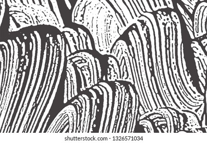 Grunge texture. Distress black grey rough trace. Admirable background. Noise dirty grunge texture. Attractive artistic surface. Vector illustration.