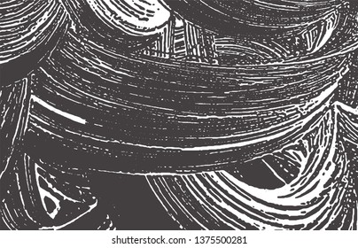 Grunge texture. Distress black grey rough trace. Attractive background. Noise dirty grunge texture. Emotional artistic surface. Vector illustration.