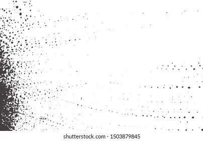 Grunge texture. Distress black grey rough trace. Bewitching background. Noise dirty grunge texture. Gorgeous artistic surface. Vector illustration.