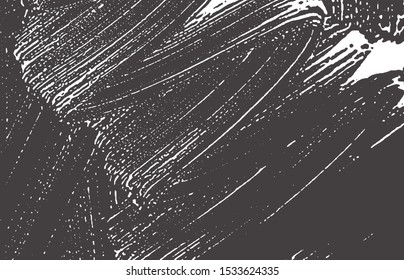 Grunge texture. Distress black grey rough trace. Authentic background. Noise dirty grunge texture. Memorable artistic surface. Vector illustration.