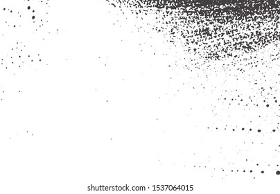 Grunge texture. Distress black grey rough trace. Bewitching background. Noise dirty grunge texture. Impressive artistic surface. Vector illustration.