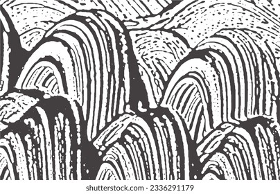 Grunge texture. Distress black grey rough trace. Actual background. Noise dirty grunge texture. Quaint artistic surface. Vector illustration.
