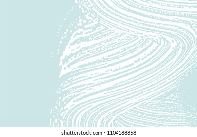 Grunge texture. Distress blue rough trace. Curious background. Noise dirty grunge texture. Lively artistic surface. Vector illustration.