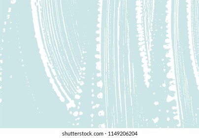 Grunge texture. Distress blue rough trace. Charming background. Noise dirty grunge texture. Quaint artistic surface. Vector illustration.