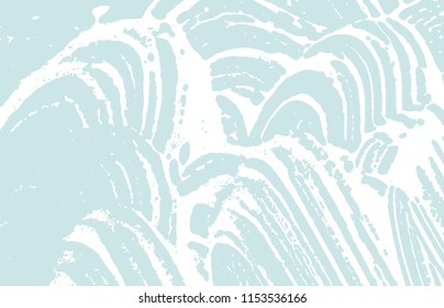 Grunge texture. Distress blue rough trace. Bold background. Noise dirty grunge texture. Incredible artistic surface. Vector illustration.