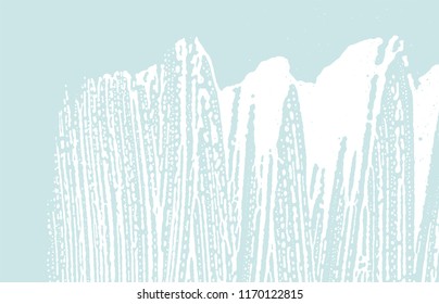 Grunge texture. Distress blue rough trace. Cute background. Noise dirty grunge texture. Dramatic artistic surface. Vector illustration.