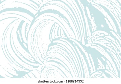 Grunge texture. Distress blue rough trace. Bewitching background. Noise dirty grunge texture. Unique artistic surface. Vector illustration.