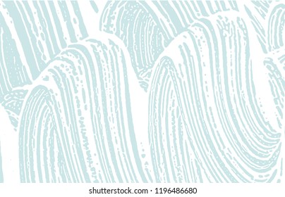 Grunge texture. Distress blue rough trace. Breathtaking background. Noise dirty grunge texture. Outstanding artistic surface. Vector illustration.