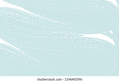 Grunge texture. Distress blue rough trace. Cool background. Noise dirty grunge texture. Bewitching artistic surface. Vector illustration.