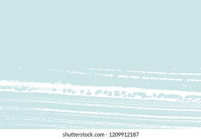 Grunge texture. Distress blue rough trace. Cool background. Noise dirty grunge texture. Good-looking artistic surface. Vector illustration.