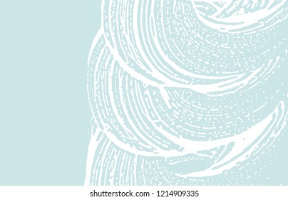 Grunge texture. Distress blue rough trace. Dazzling background. Noise dirty grunge texture. Terrific artistic surface. Vector illustration.
