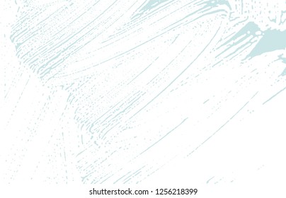Grunge texture. Distress blue rough trace. Captivating background. Noise dirty grunge texture. Elegant artistic surface. Vector illustration.