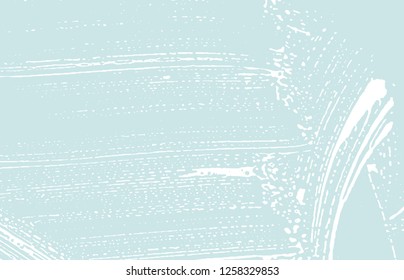 Grunge texture. Distress blue rough trace. Creative background. Noise dirty grunge texture. Cute artistic surface. Vector illustration.