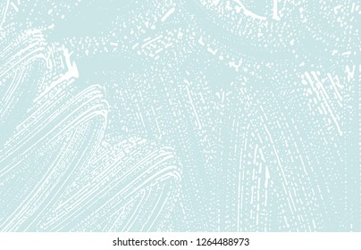 Grunge texture. Distress blue rough trace. Curious background. Noise dirty grunge texture. Classic artistic surface. Vector illustration.