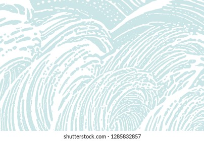 Grunge texture. Distress blue rough trace. Comely background. Noise dirty grunge texture. Beautiful artistic surface. Vector illustration.