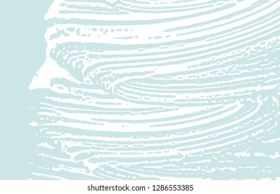 Grunge texture. Distress blue rough trace. Curious background. Noise dirty grunge texture. Mesmeric artistic surface. Vector illustration.