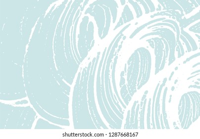 Grunge texture. Distress blue rough trace. Comely background. Noise dirty grunge texture. Actual artistic surface. Vector illustration.