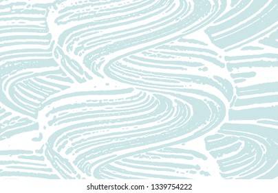 Grunge texture. Distress blue rough trace. Bizarre background. Noise dirty grunge texture. Tempting artistic surface. Vector illustration.