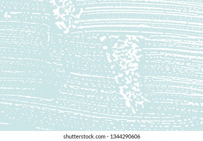 Grunge texture. Distress blue rough trace. Decent background. Noise dirty grunge texture. Creative artistic surface. Vector illustration.