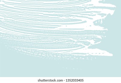 Grunge texture. Distress blue rough trace. Cute background. Noise dirty grunge texture. Energetic artistic surface. Vector illustration.